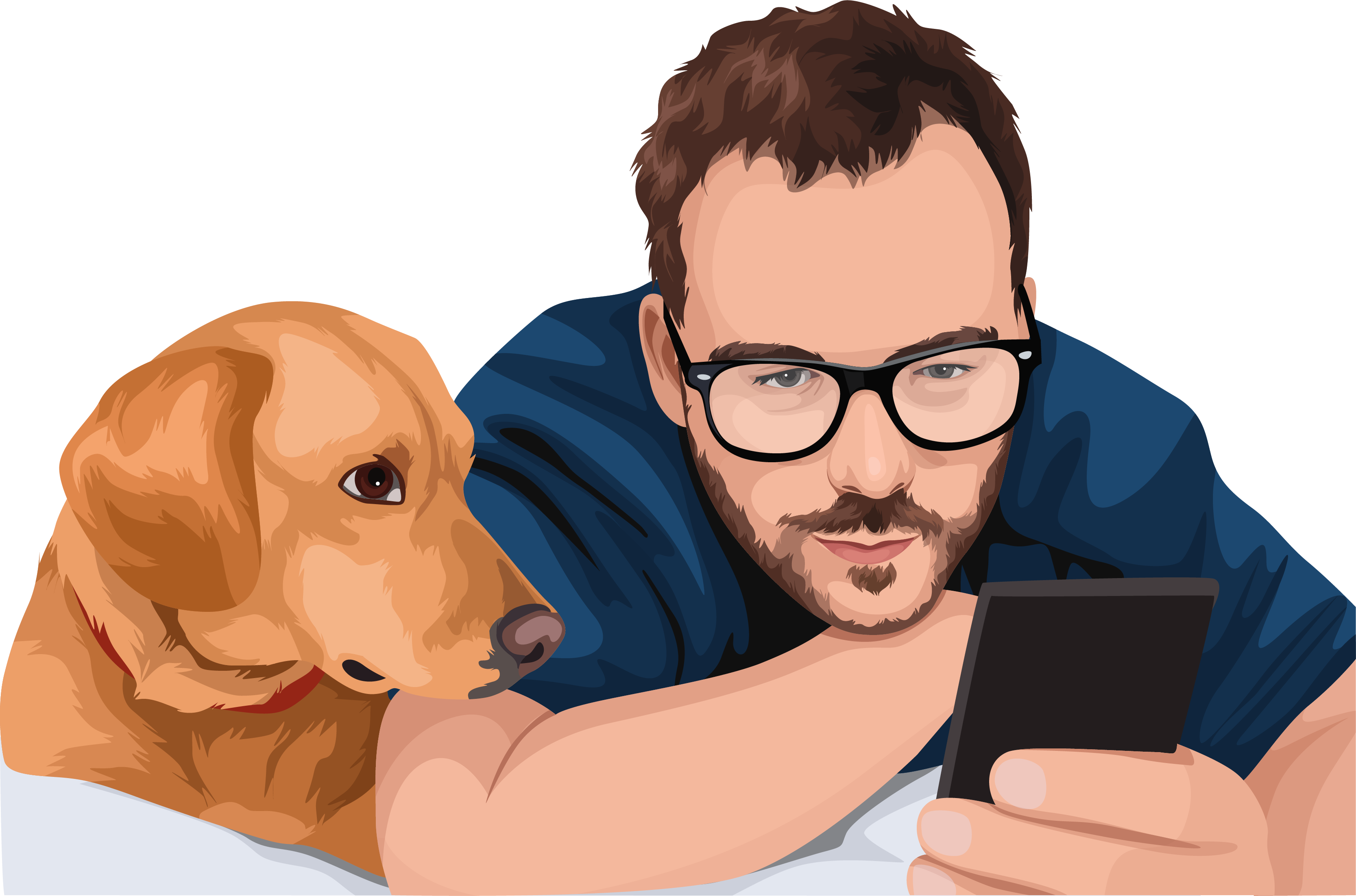 pet owner on vet mobile website